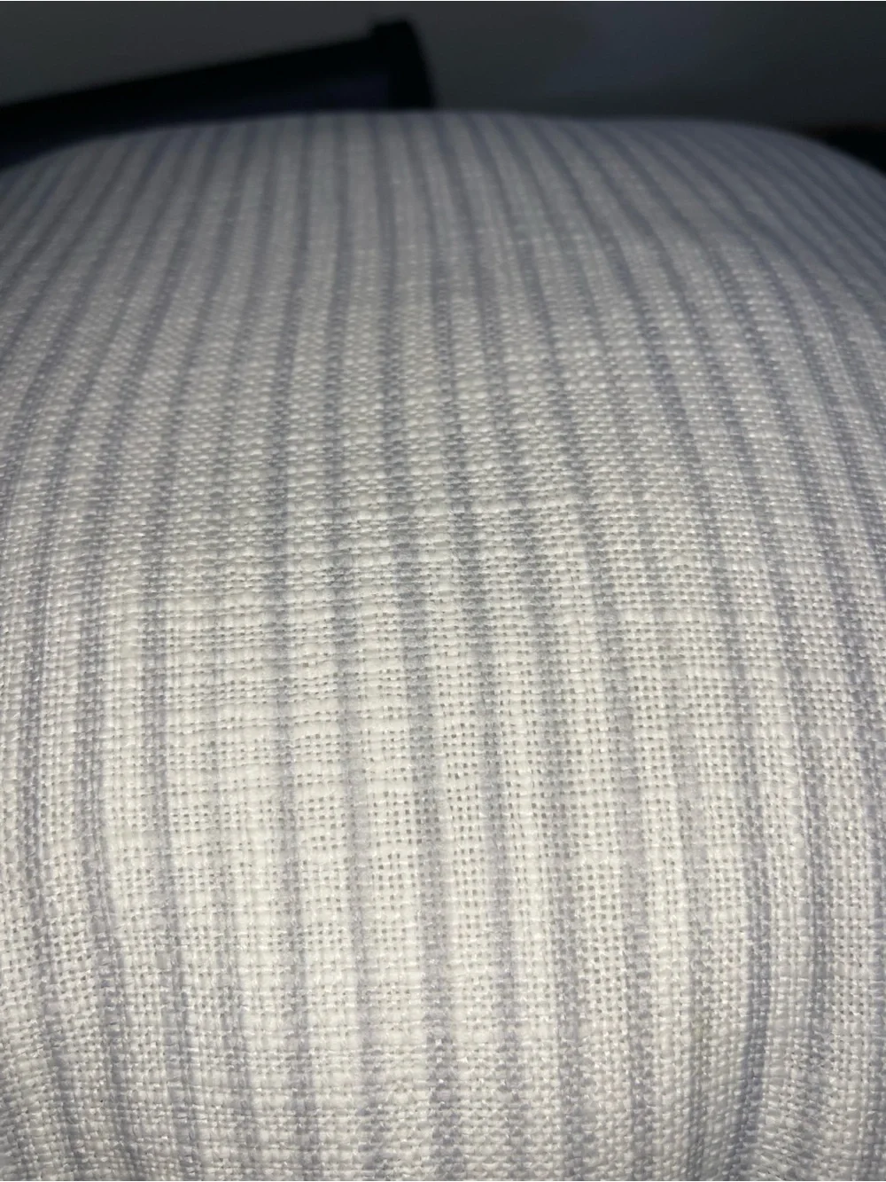 Sonoma Accent Pillow White Blue Floral Striped 18”x18” Square Throw Traditional